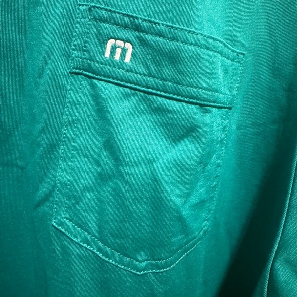 Travis Mathew Green Short Sleeve Men’s Polo Shirt Chest Pocket Sz XL - Picture 9 of 11